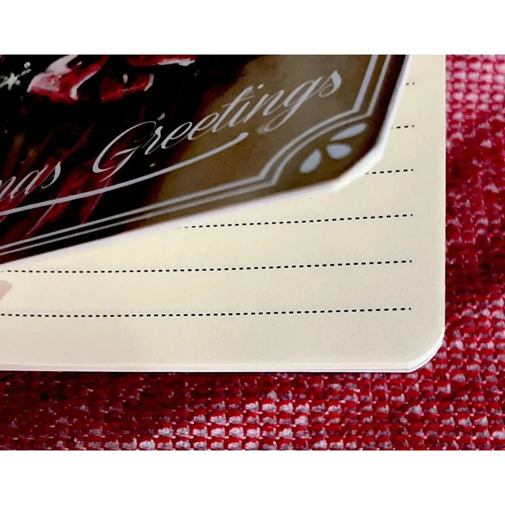 Vintage Christmas Greetings Holiday Journal Notebook Stationary Candy Cane‎ Pen